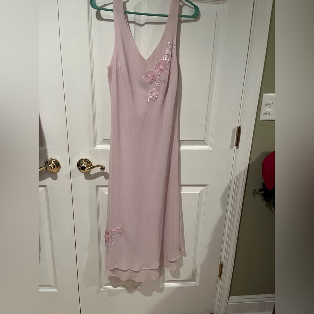 Elegant Pink Floral Dress